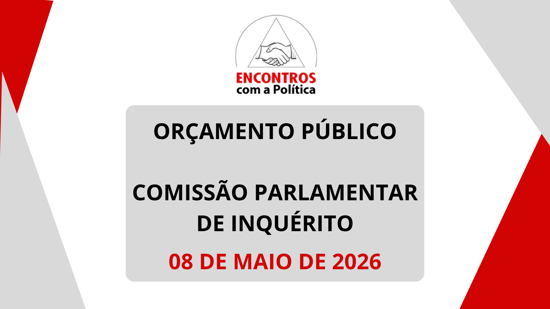 Orçamento Público e CPI