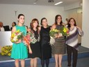 Professoras e funcionárias homenageadas
