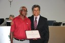 Ver. Joaquim S. Alves e seu homenageado, Sr. Olivino Martins de Alvarenga