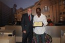 Ver. Paulo Tadeu Silva D'Arcádia homenageia o Sr. Benilton Geraldo de Faria
