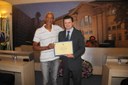 Sr. José Alves dos Santos é homenageado pelo Ver. Tiago Cavelagna
