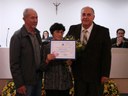 Vereador Álvaro Cagnani e a homenageada Margarida Nery
