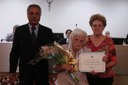 Vereador Paulo Eustáquio de Souza e sua homenageada Sra Benedita de Souza Coutinho
