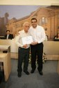 Ver. Marcos Sansão e seu homenageado, Sr. Laércio Martinez Contole
