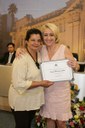 Ver. Regina CIoffi e sua homenageada, Sra Lourdes Apda de Souza
