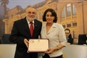 Ver. Paulo Tadeu S. D`Arcadia, homenageada Benedita Dilma Belchior