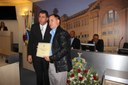 Ver. Flávio H. Faria, homenageado Sr. José Valdeci Leda
