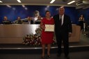 Dra Luz Maria Romanelli de Castro recebe diploma como representante do Ministério Público de Poços de Caldas
