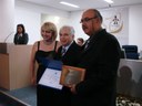 Presidente da Câmara e vereadora Regina Cioffi, juntamente com Antônio Carlos Molinari