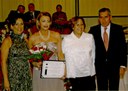 Vereadora Raulina Maria Adissi e a homenageada Dra. Salira Maria Neder Cairacho
