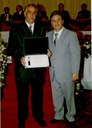 Vereador João Batista Ciofi e o homenageado Dr. José Júlio Balducci
