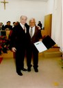 Vereador Luís Carlos Pena e Silva e o homenageado Sr. Antônio Fernando de Franceschi
