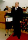 Vereador Álvaro Cagnani e a homenageada Sra. Maria de Lourdes Viotti Vieira
