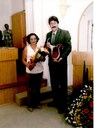 Ver. Renato Mantovani e a homenageada a Secretária Sra. Sônia Aparecida da Rocha