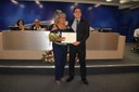 Marieta Carneiro dos Santos é homenageada pelo Ver. Lucas Arruda.