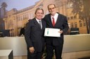 Ver. Antônio Carlos Pereira e seu homenageado, Sr. Sérgio Alvisi - Lira