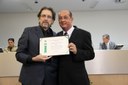 Ver. Rogério de S. Andrade e seu homenageado, Sr. João Batista Cunha Santos.