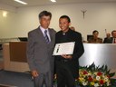 Vereador Joaquim S. Alves e Homenageado Padre Gledson A. Domingos
