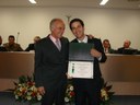 Vereador Marcus E. Togni e Homenageado Walace Lara
