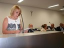 Ver. Regina Cioffi discursa em nome dos demais vereadores