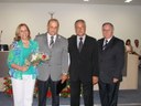 Ver. Paulo Eustáquio de Souza e seu homenageado Sr. Valdir Perez
