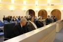Vereadores e público presente