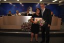 Ver. Paulo Tadeu S.D'Arcádia homenageia a Sra Marluce Frison
