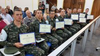 Atiradores do TG 04-021 recebem Diploma Valor Militar