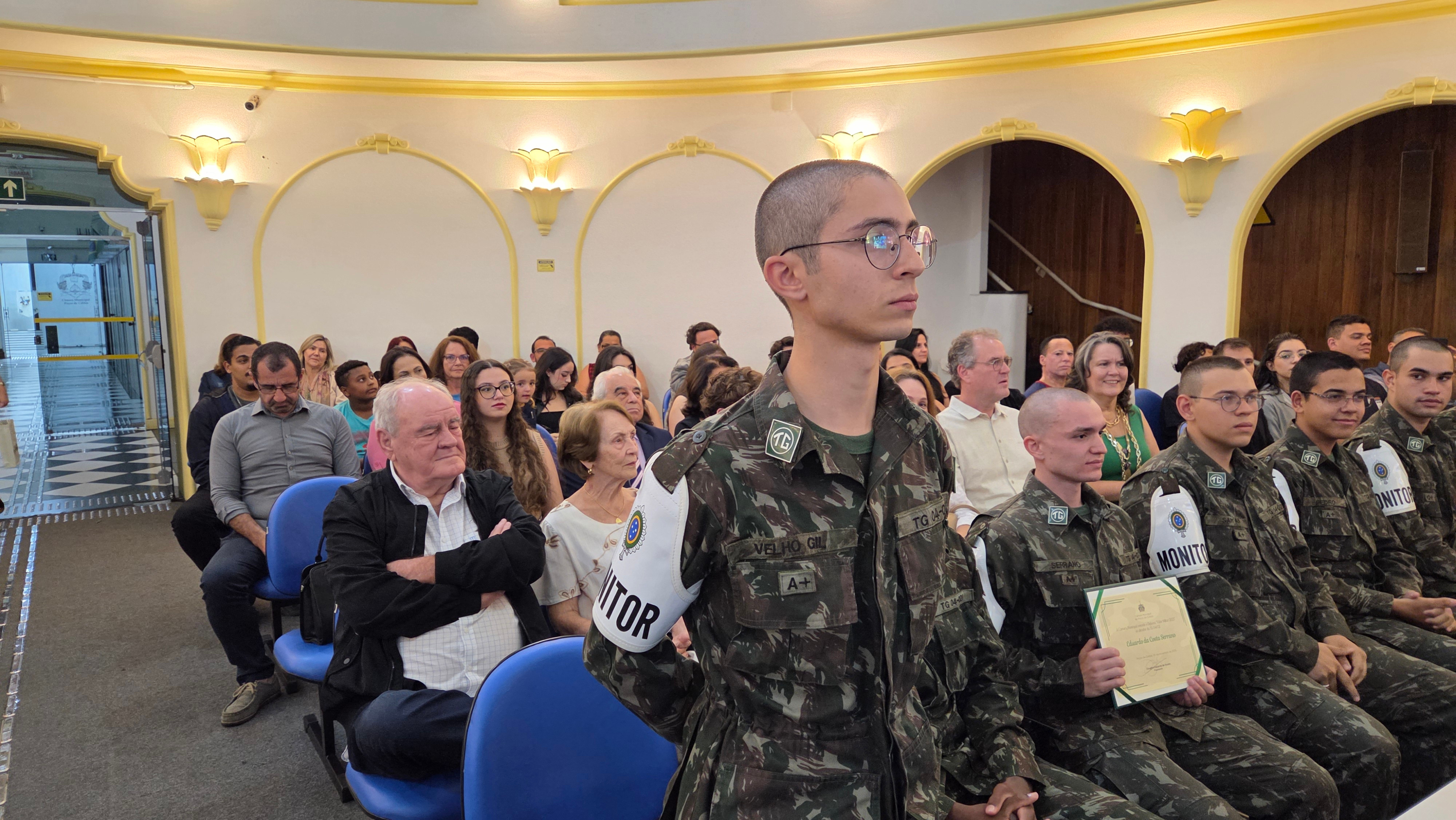 Câmara concede Diploma Valor Militar a atiradores do TG 04-021