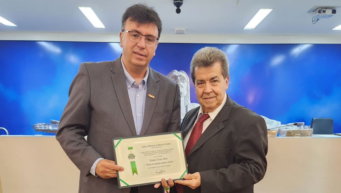 Câmara concede Título de Cidadania Poços-caldense ao Governador Romeu Zema