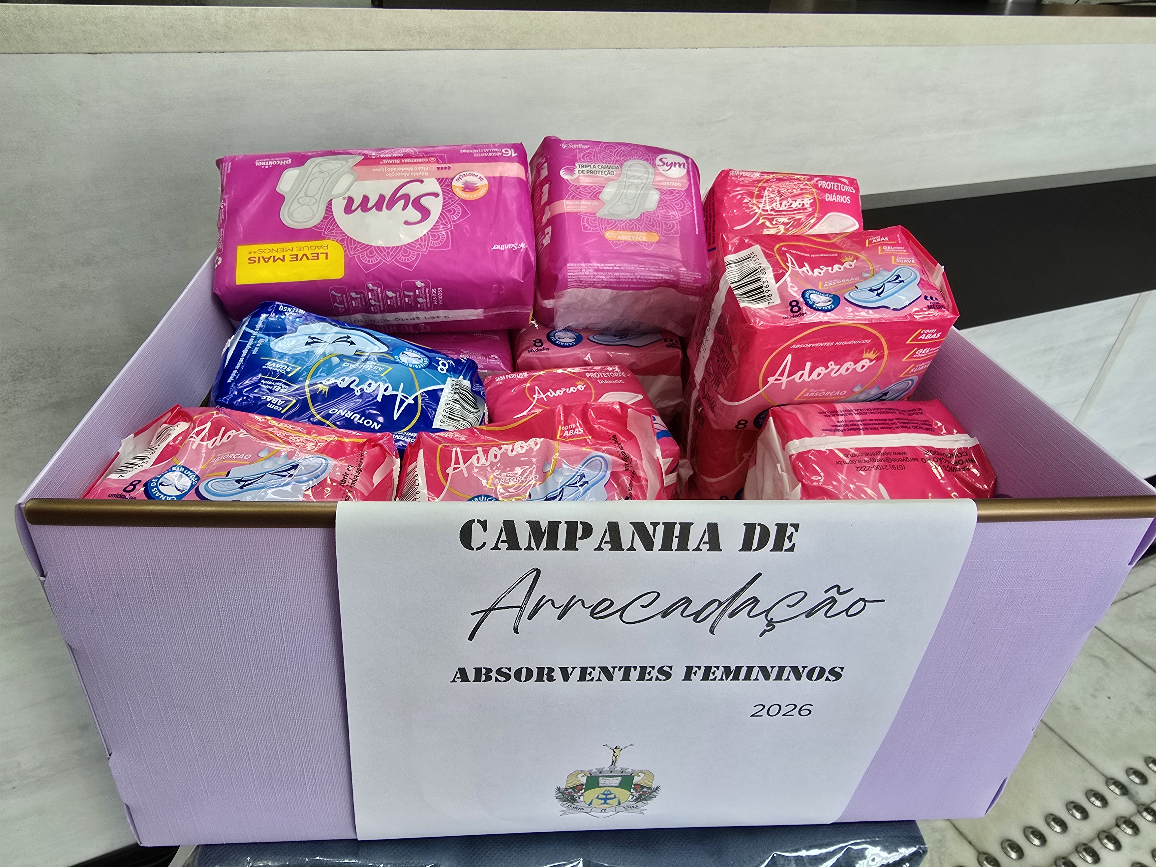 Câmara Municipal promove 3ª Campanha de Arrecadação de Absorventes