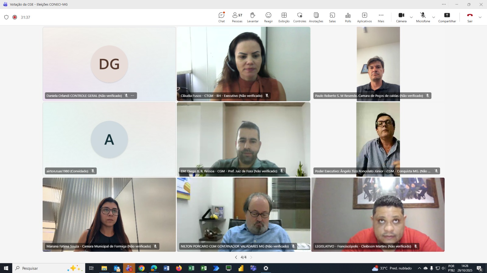 Controladoria da Câmara de Poços de Caldas assume diretoria regional do CONECI-MG