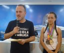 Diney presta homenagem à atleta de Ginástica Rítmica Malu Pisani