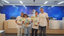 Dupla da Escola Estadual Doutor João Eugênio vence a Gincana do Saber na Câmara de Poços