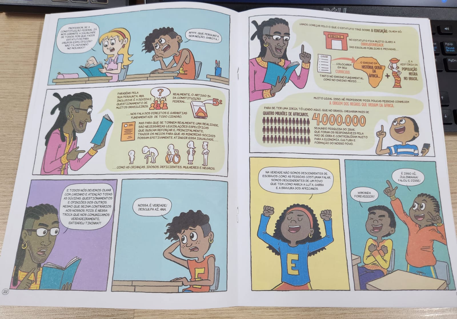 Escola do Legislativo leva Estatuto da Igualdade Racial em Miúdos a alunos da rede pública