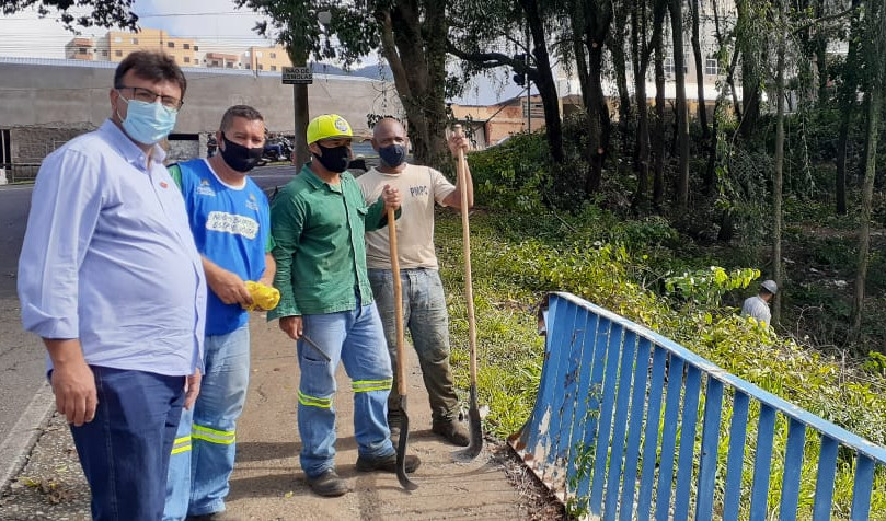 Kleber Silva confere melhorias em área localizada no bairro José Carlos