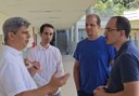 Lucas Arruda visita clínicas de Medicina e Odontologia da PUC